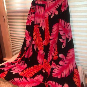 NWOT - Dana Buchman vibrant 100% silk skirt,  size 16, fully lined
